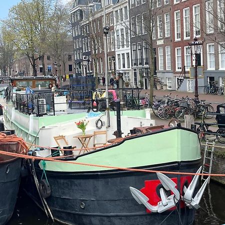 Skinny Bridge Houseboat Amstel View Amsterdam Exteriör bild